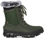 Quarter turn view Women's Bogs Footwear style name Arcata Trek Dots in color DARK GREEN. Sku: 73432-301