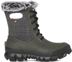 Quarter turn view Women's Bogs Footwear style name Arcata Plaid in color CEMENT MLT. Sku: 73435-054