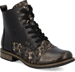 Quarter turn view Women's Rieker Footwear style name Ornella 42 Waterproof in color ANT/SCHW. Sku: 74842-00