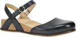 Quarter turn view Women's Dansko Footwear style name Christine in color BLK BRN NP. Sku: 7804100300