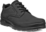 Quarter turn view Men's ECCO Footwear style name Rugged Track Plain Toe Waterproof in color BLACK. Sku: 838164-02001