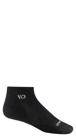 Men's Wide Open Socks style name Solid Cushion No Show in color Black. Sku: 9000-BLACK