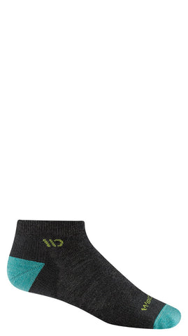 Women's Wide Open Socks style name Solid Cushion No Show in color Charcoal. Sku: 9500-CHARCOAL