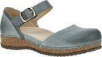 Quarter turn view Women's Dansko Footwear style name Mae in color DNM BUR SD. Sku: 9613715300