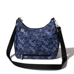 Securtex Anti-Theft Free Time Crossbody Indigo Petal