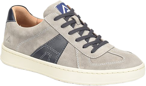 Quarter turn view Men's Align Footwear style name Verano in color GRY/BLUE. Sku: AL0007087