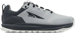 Quarter turn view Men's Altra Footwear style name Lone Peak 9 Waterproof Low in color GRAY. Sku: AL0A85PM-220