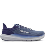 Quarter turn Men's Altra Footwear style name Torin 8 in color Navy. Sku: AL0A85QE-445