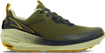 Quarter turn view Men's Altra Footwear style name Experience Wild 2 in color DSTY OLIVE. Sku: AL0A85RX-315