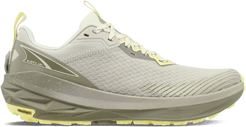 Quarter turn view Women's Altra Footwear style name Experience Wild 2 in color TAUPE. Sku: AL0A85RY-923