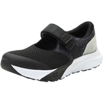 Quarter view Women's Alegria Footwear style name Atlis in color Poppy Black. Sku: ATL-6157