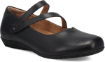 Quarter turn view Women's Taos Footwear style name Banter Wide in color BLACK. Sku: BNR-14209BLKW