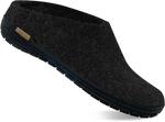 Quarter turn view Women's Glerups Footwear style name Slip-On Rubber in color CHARCOAL. Sku: BR-02