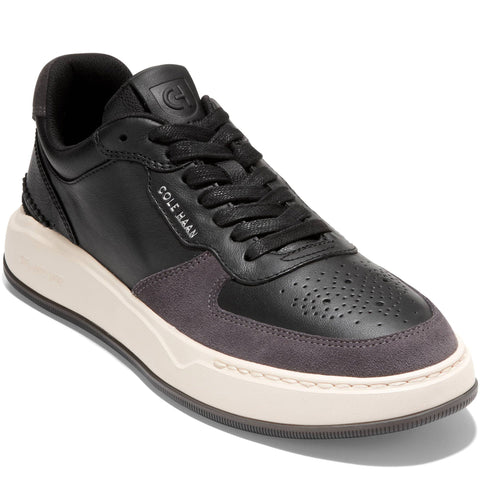 Quarter turn Men's Cole Haan Footwear style name Grandpro Crossover in color Black. Sku: C34905