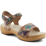 Quarter turn Women's L'Artiste Footwear style name Dakoa in color Beige Mult. Sku: DAKOA-BGEM