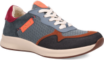 Quarter turn view Women's Taos Footwear style name Detour in color DKTEAL MUL. Sku: DET-14223DKTM