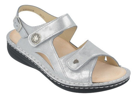 Barbuda Argento(Silver) Leather by Finn Comfort