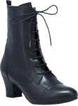 Quarter turn view Women's Miz Mooz Footwear style name Flicka in color BLACK. Sku: FLICKA-BLACK