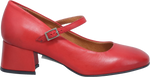 Quarter turn view Women's Miz Mooz Footwear style name Gabbie in color RED. Sku: GABBIE-RED