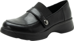 Quarter turn view Women's Alegria Footwear style name Janna in color INK. Sku: JNN-6109