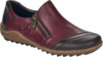 Quarter turn view Women's Rieker Footwear style name Liv 71 So in color HAVAN/AN/V. Sku: L7571-25