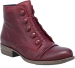 Quarter turn view Women's Miz Mooz Footwear style name Louise in color BORDEAUX. Sku: LOUISE-BORD