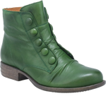 Quarter turn view Women's Miz Mooz Footwear style name Louise in color KIWI. Sku: LOUISE-KIWI