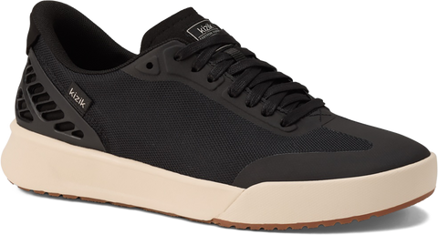 Quarter turn view Men's Kizik Footwear style name Austin in color BLACK. Sku: MAUS2503