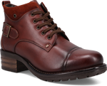 Quarter turn view Women's Taos Footwear style name Mini Crave in color COGNAC. Sku: MCR-14212COG