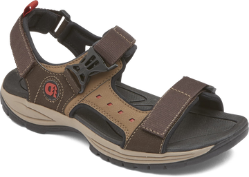 Quarter turn view Men's Dunham Footwear style name Nolan Wf Double Wide in color Java/ Vicuna. Sku: ML03705-JNA244E