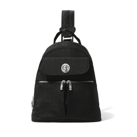 Naples Convertible Backpack w/RFID Black Cheetah