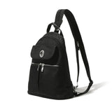 Naples Convertible Backpack w/RFID Black Cheetah