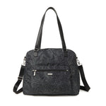 Expandable Crossbody Tote w/RFID Phone Wristlet Midnight Blossom