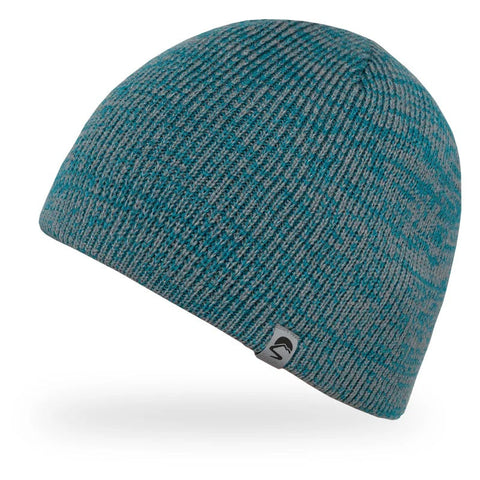 Men's Sunday Hats style name Nightfall Refelective Beanie in color Blue Moon/quarry. Sku: S3A90825-BLMN