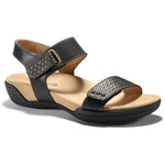 Quarter view Women's Halsa Footwear style name Dominica in color Black. Sku: SEH02526-23
