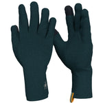 Quarter turn view Unisex Smartwool Accessories style name Therm Merino Glove in color Classic Hike Leaf Crew. Sku: SW018132G75