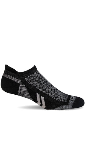 Women's Sockwell Socks style name Incline II Micro in color Black. Sku: SW101W-900