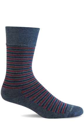 Men's Sockwell Socks style name Kick Back in color Denim    . Sku: SW120M-650