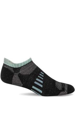 Women's Sockwell Socks style name Ascend II Micro in color Black. Sku: SW89W-900