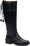 Quarter turn view Women's Pikolinos Footwear style name Medina 9782 in color BLACK. Sku: W0D-9782BLK