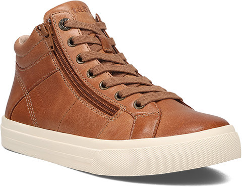 Quarter turn view Women's Taos Footwear style name Winner in color CARAMEL. Sku: WNR-14003CARA