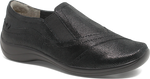 Quarter turn view Women's Ziera Footwear style name Java Xf in color BLK LIZ. Sku: ZR10032AEYCH