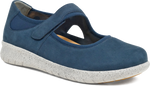 Quarter turn view Women's Ziera Footwear style name Silvani Xf in color NAVY NB. Sku: ZR10687DDHAG