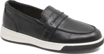 Quarter turn view Women's Ziera Footwear style name Aindrea Xf in color BLACK LTHR. Sku: ZR11106BLALE