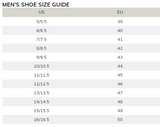 Ecco's men's US to EURO chart