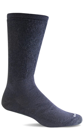 Extra Easy Men's Relaxed Fit Black by Sockwell
