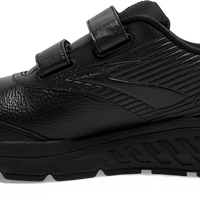 Inside view Women's Brooks Footwear style name Addiction Walker V-Strap 2 Double Wide in color Black. Sku: 110320-4E072