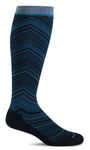 Full Flattery Women's Wide Calf Compression Navy by Sockwell