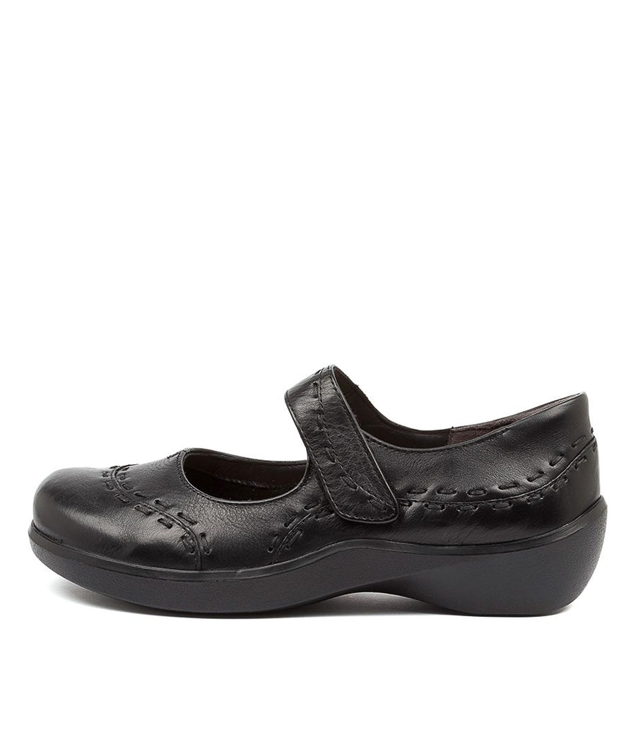 Women's Ziera Gummibear in Black Leather sku: ZR10070BLALE