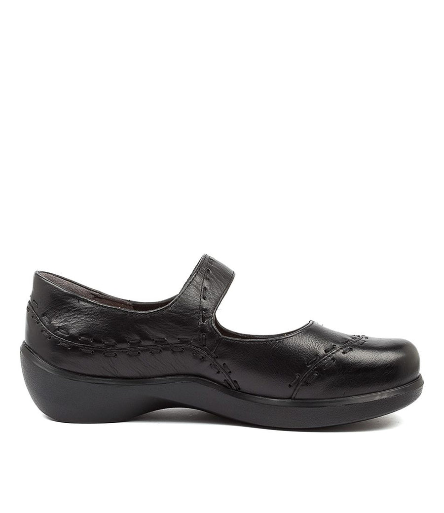 Women's Ziera Gummibear in Black Leather sku: ZR10070BLALE